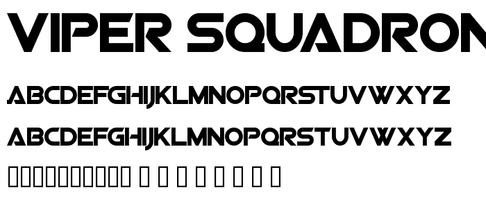 Viper Squadron Solid font